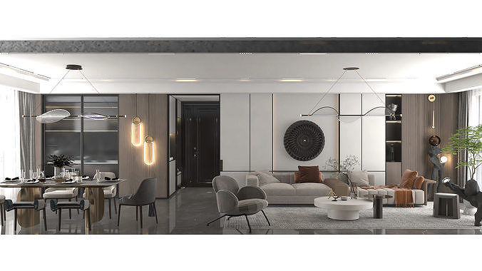 Modern Interior Design  12 3D model 2