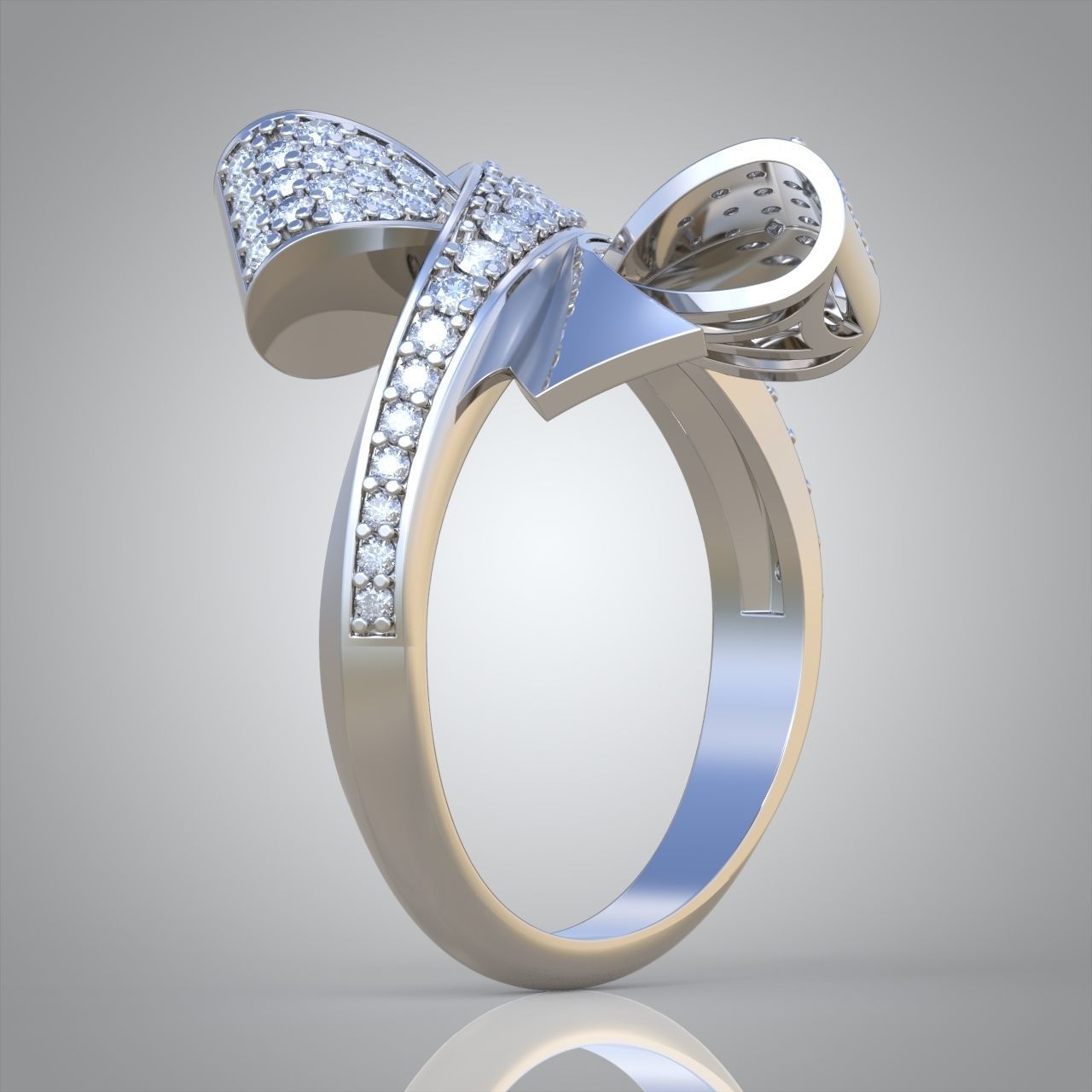 Diamond ring 0448 3D printable model 14 3D print model_7