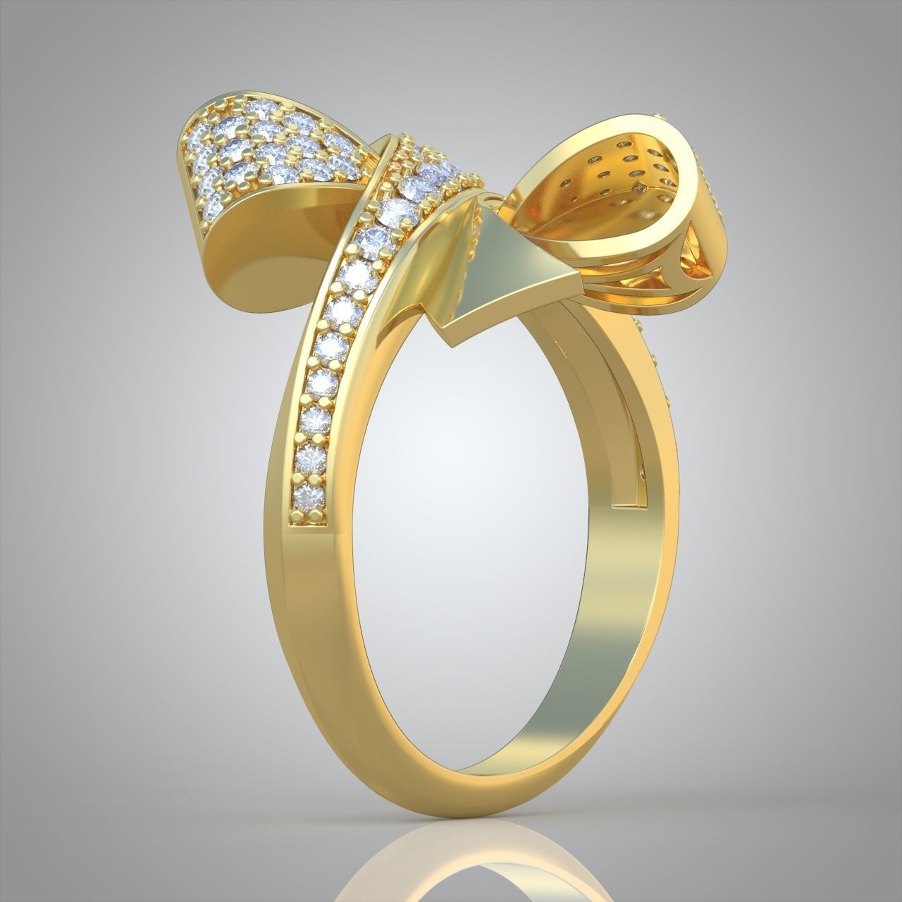 Diamond ring 0448 3D printable model 14 3D print model_6