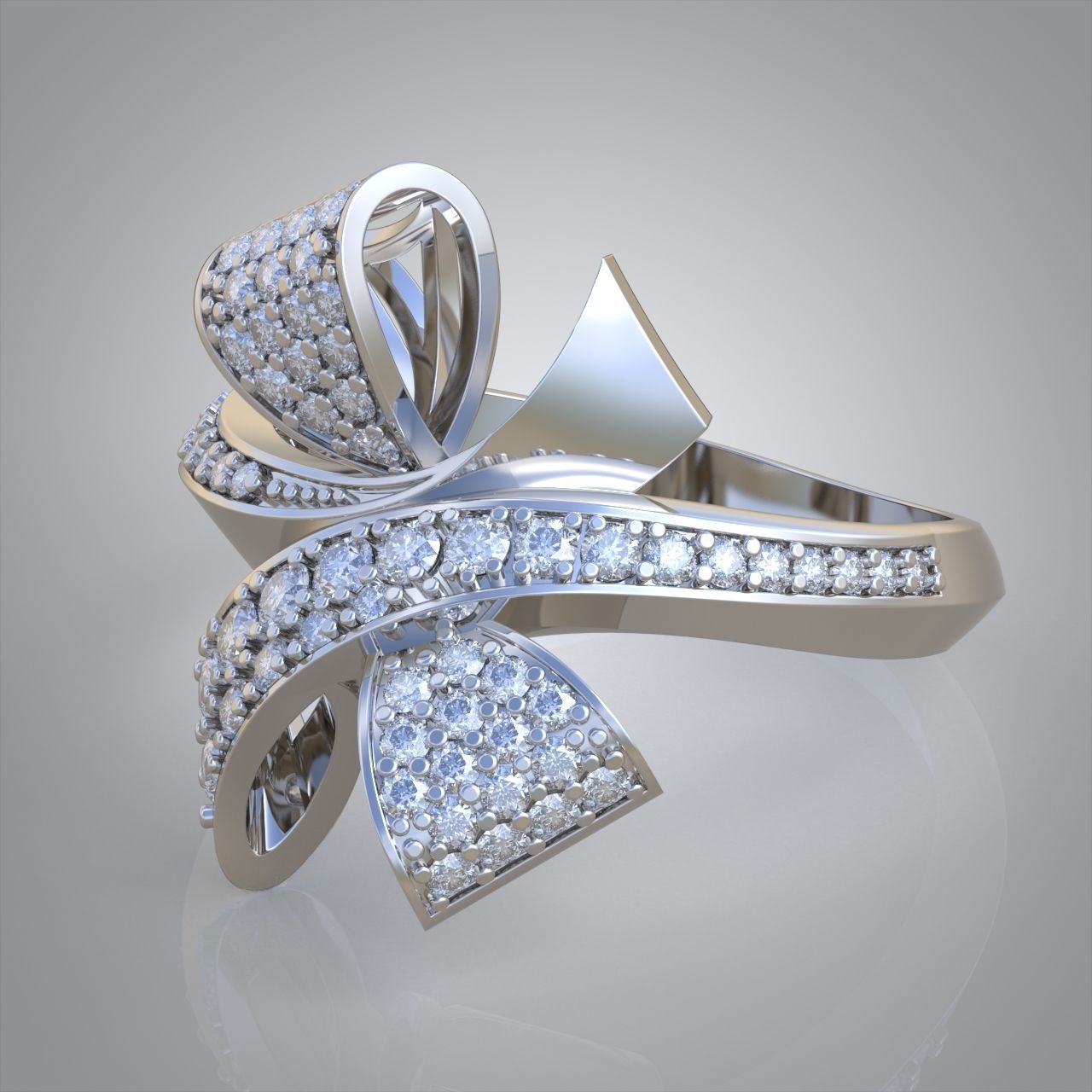 Diamond ring 0448 3D printable model 14 3D print model_9