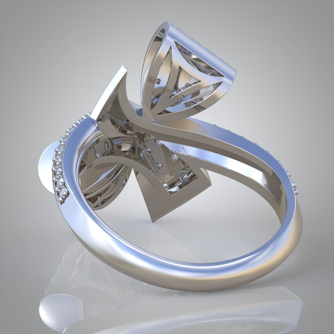 Diamond ring 0448 3D printable model 14 3D print model_10