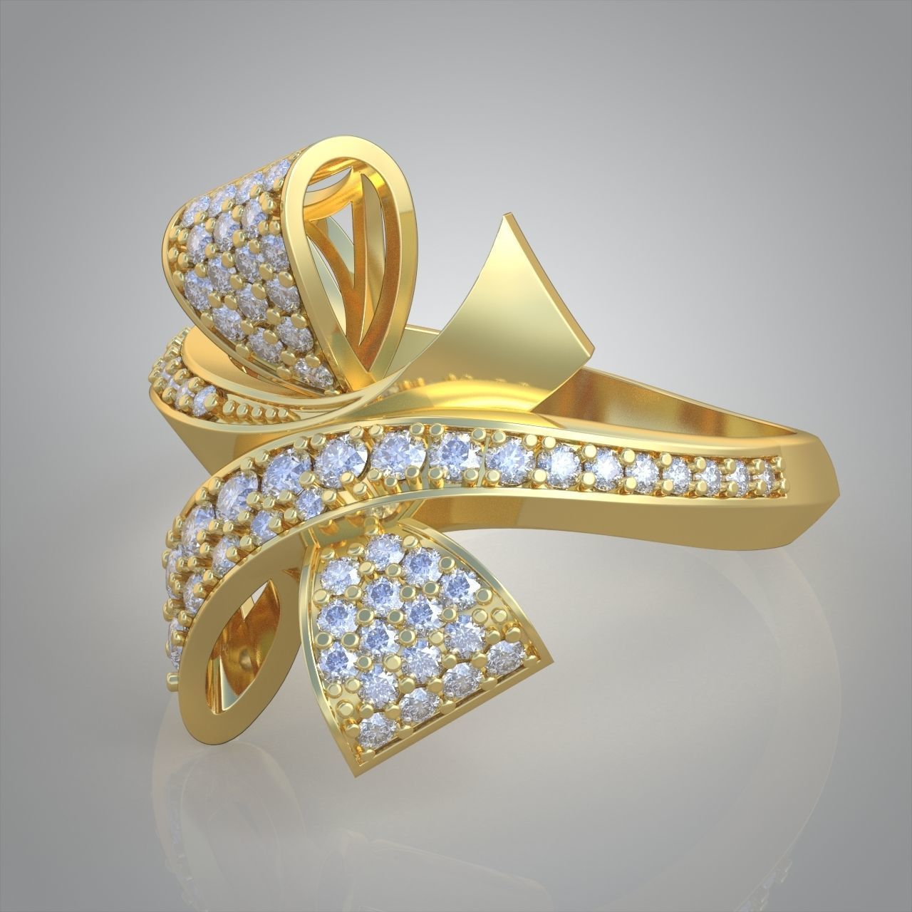 Diamond ring 0448 3D printable model 14 3D print model_8