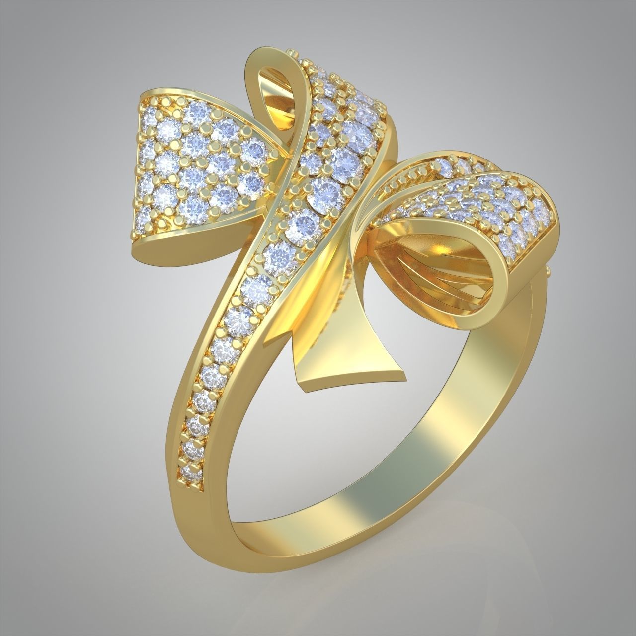 Diamond ring 0448 3D printable model 14 3D print model_5
