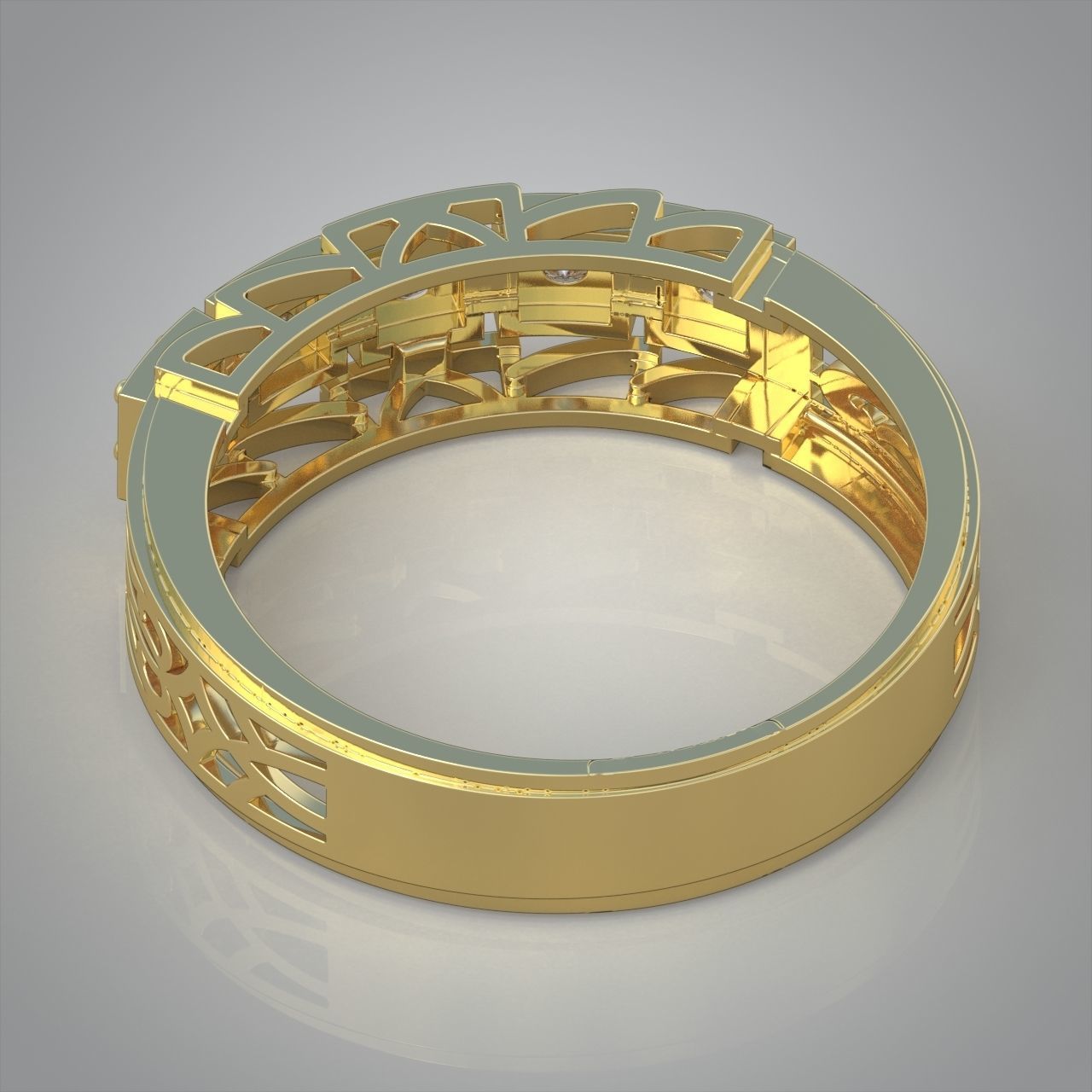 Diamond ring 0452 3D printable model free 3D model 3D printable | CGTrader