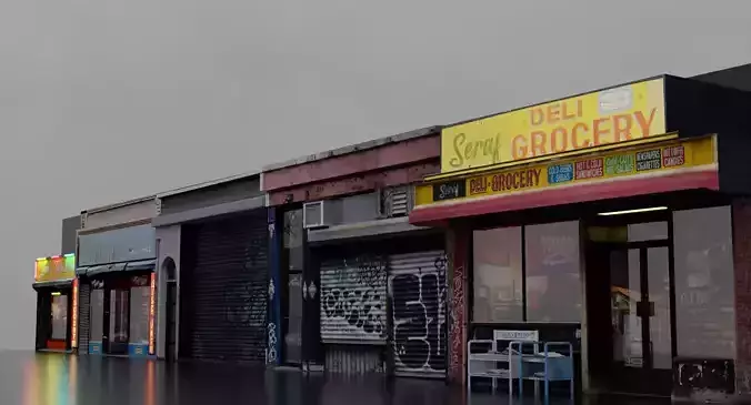 Store Fronts - 4 Pack