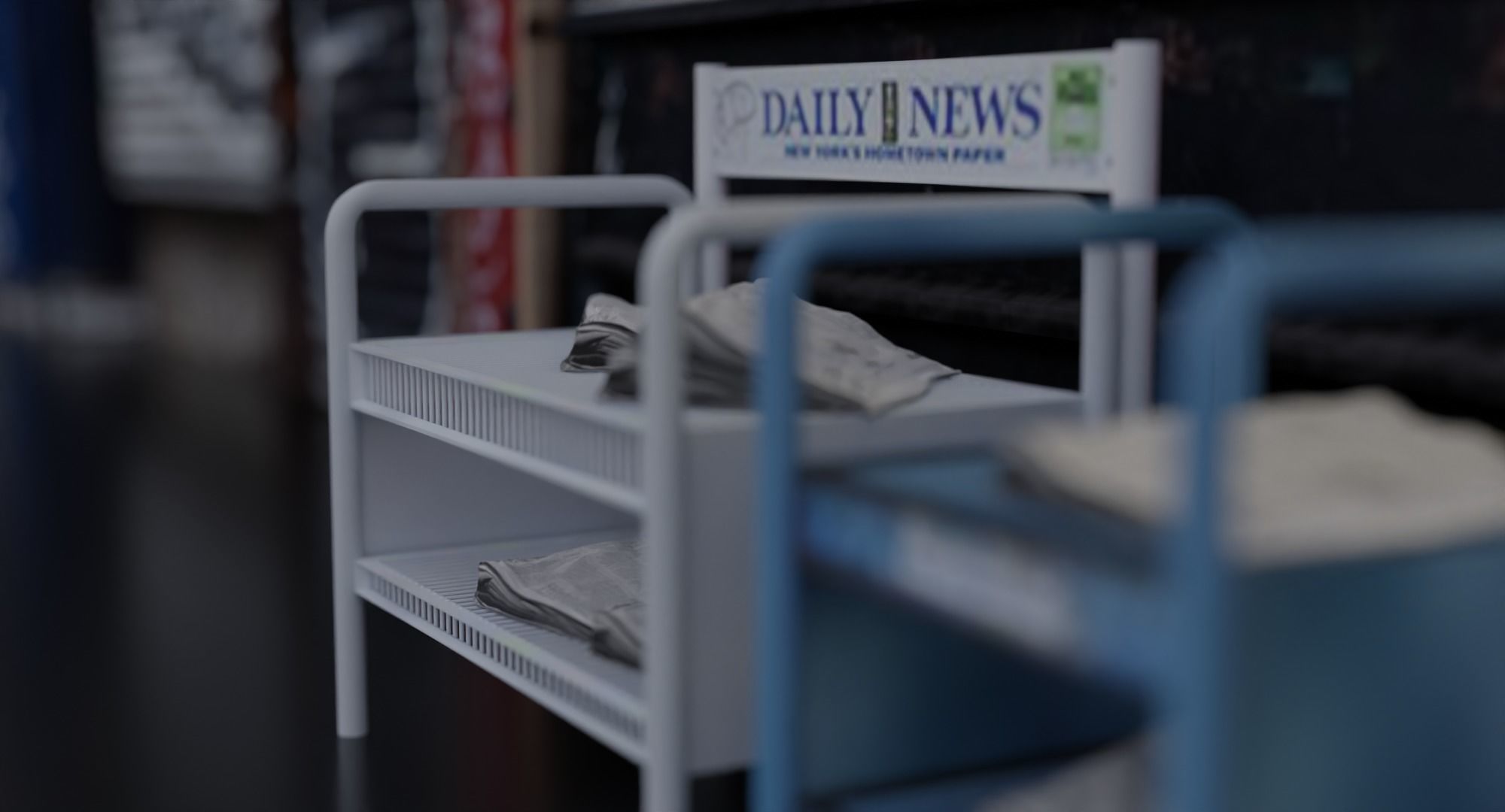 Store Fronts - 4 Pack Low-poly 3D model_5