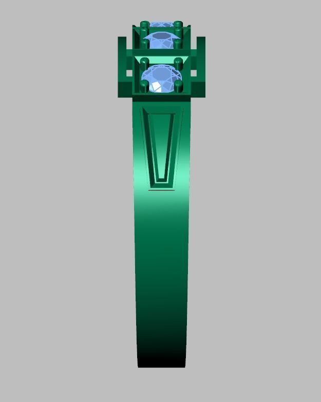 Diamond ring 0454 3D printable model 3D print model_15