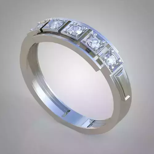 Diamond ring 0454 3D printable model