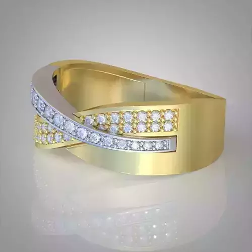 Diamond ring 0459 3D printable model