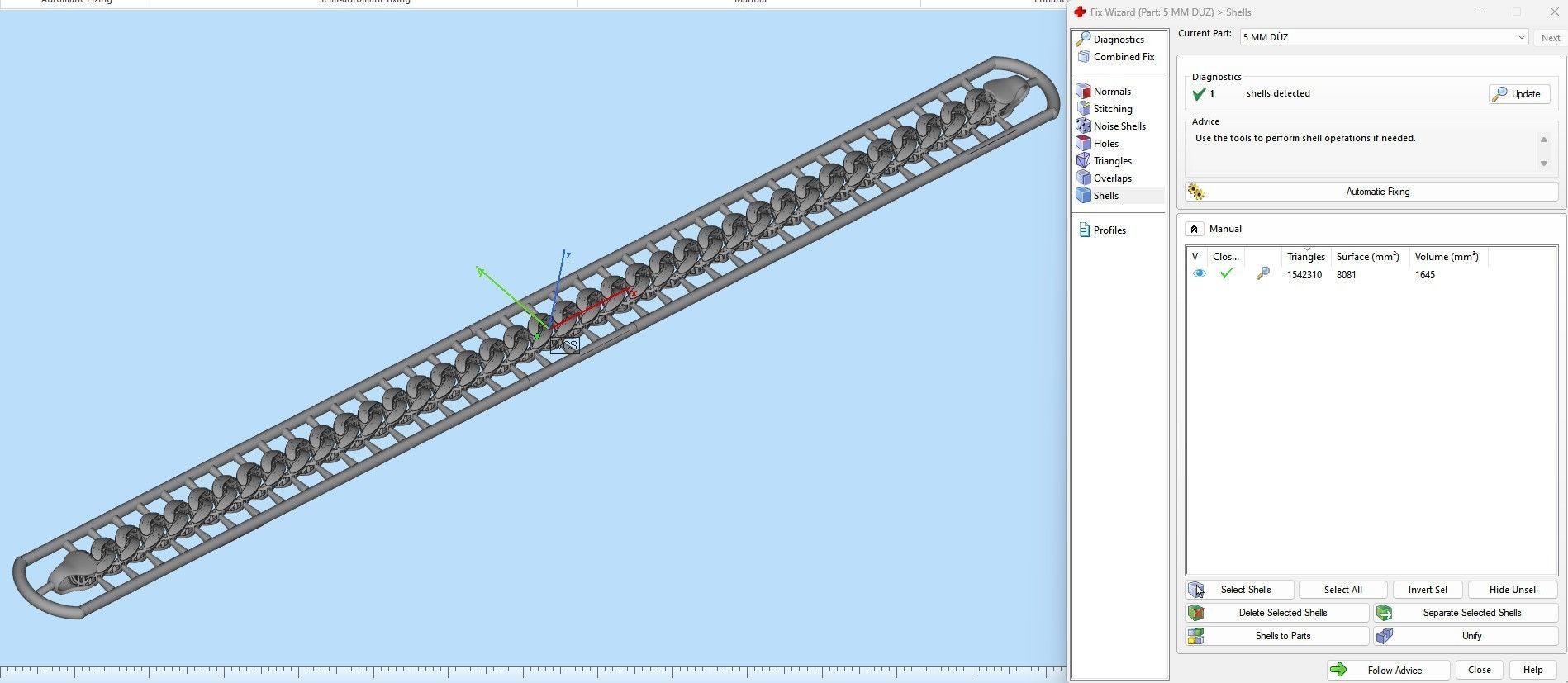 5 MM 18 CM CUBAN LINK CHAIN FOR BRACELET OR NECKLACE 3D print model_4