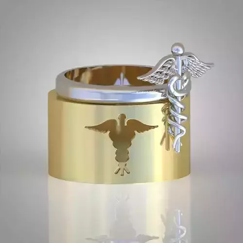 Diamond ring 0462 3D printable model 