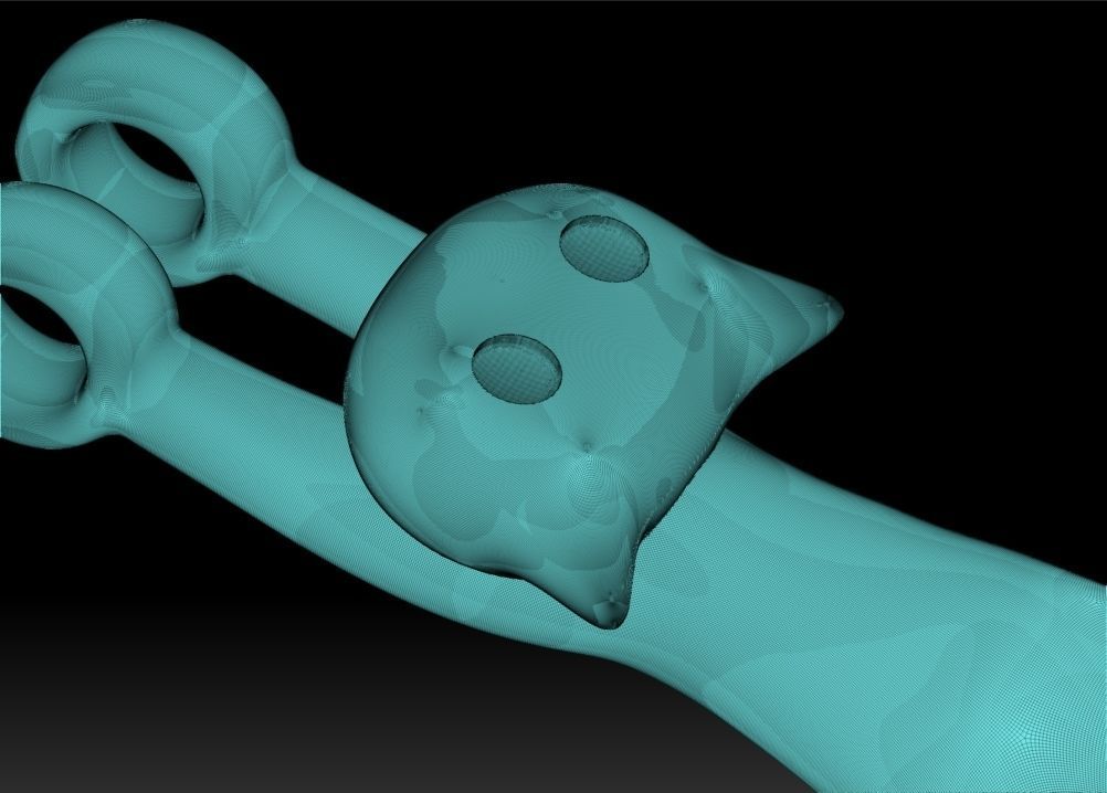 Hanging Cat Pendant 3D print model_22