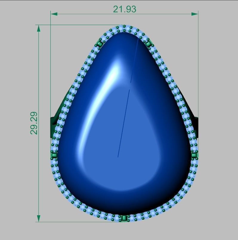 Diamond ring 0470 3D printable model 10 3D print model_12