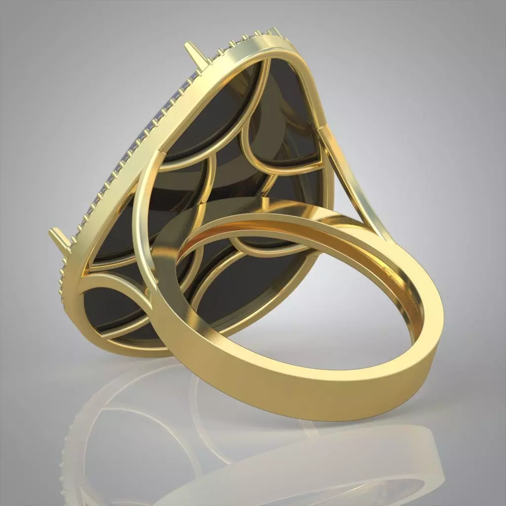 Diamond ring 0470 3D printable model 10 3D print model_0