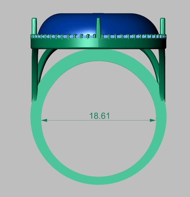 Diamond ring 0470 3D printable model 10 3D print model_10
