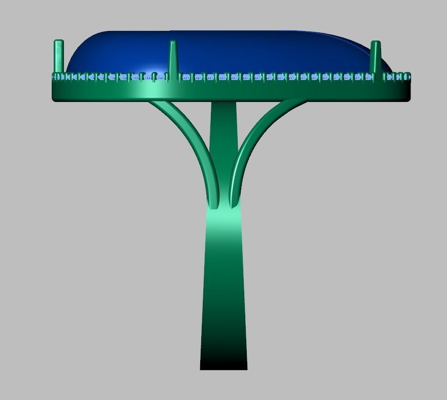Diamond ring 0470 3D printable model 10 3D print model_11