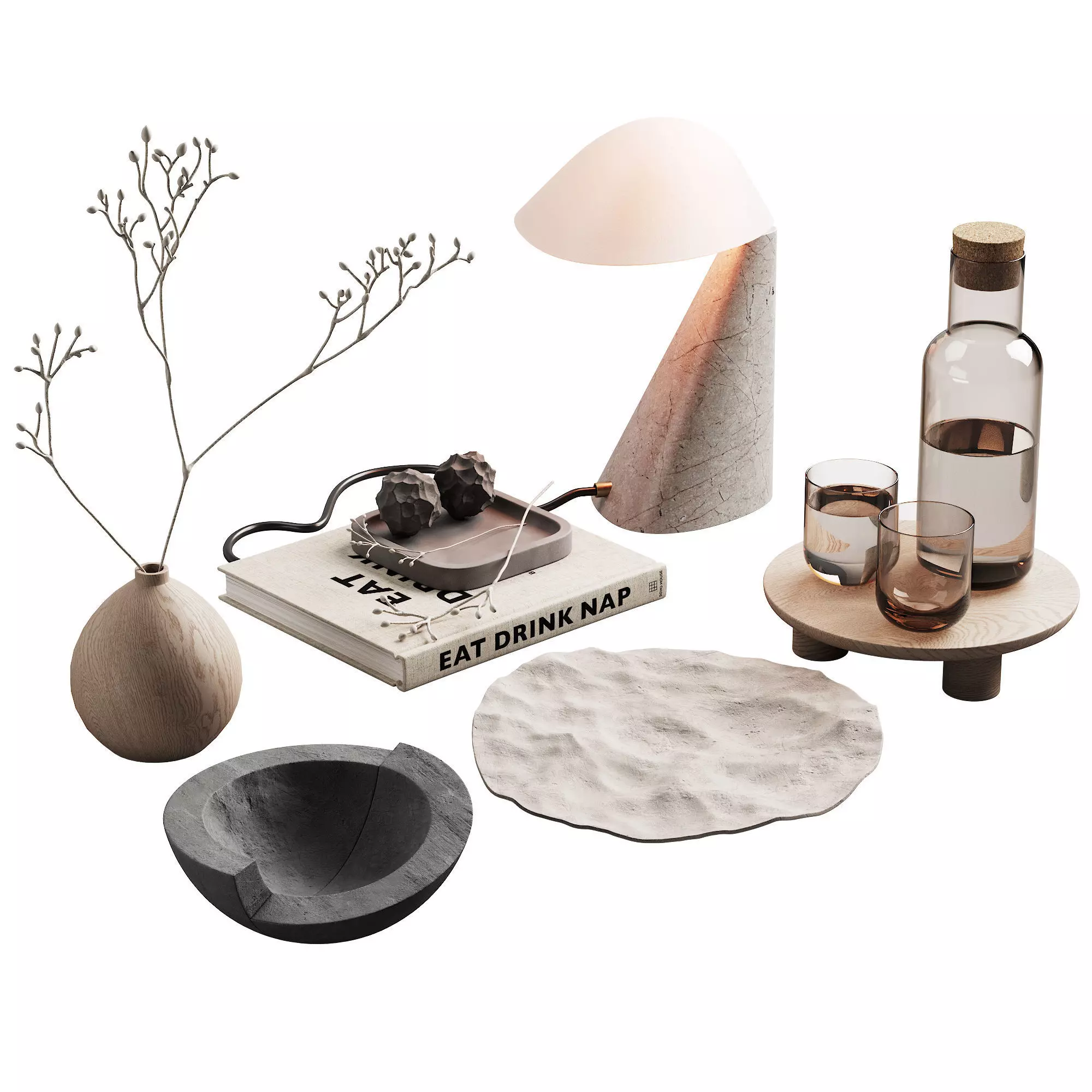 371 decorative set 039 japandi accessories kit 01 3D model_0