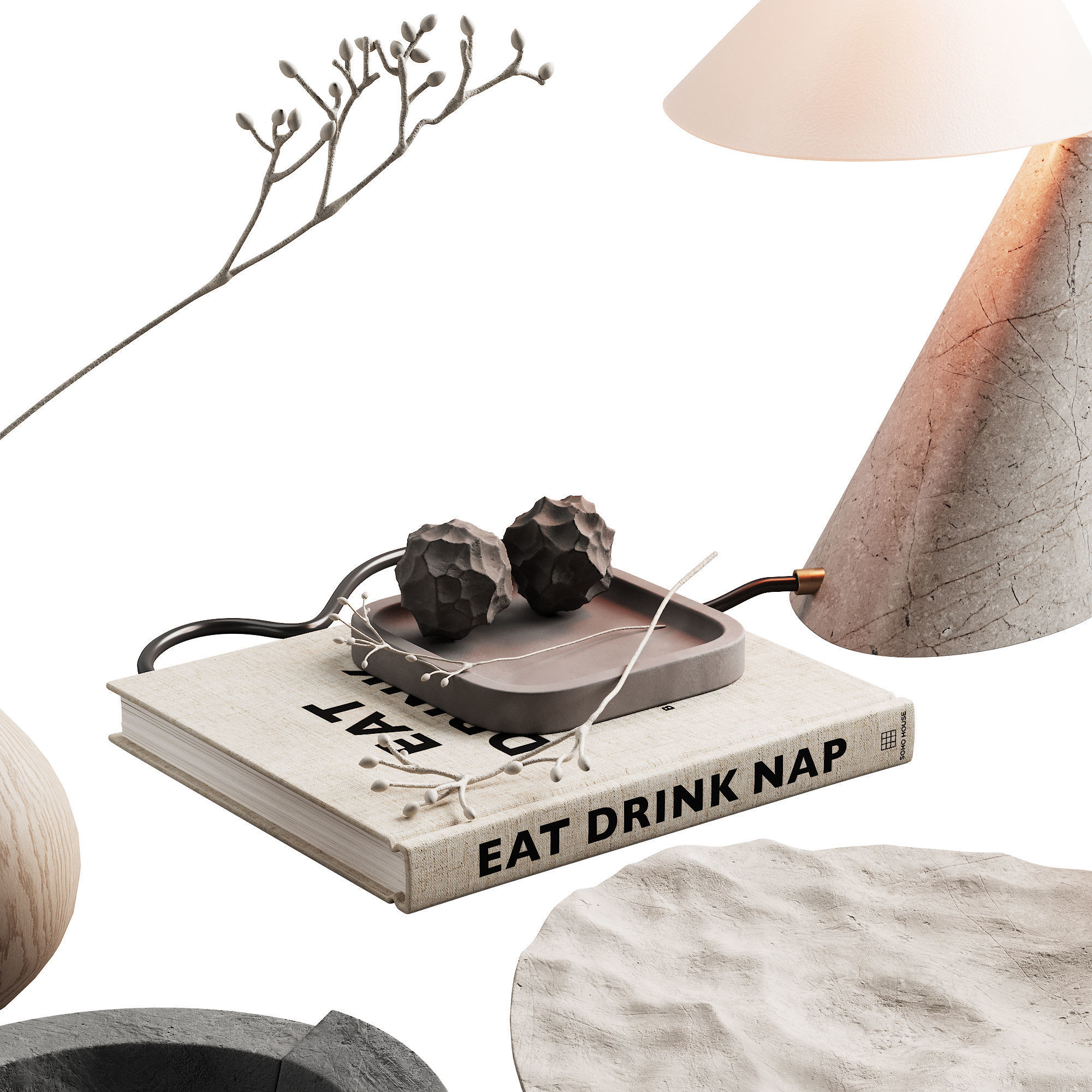 371 decorative set 039 japandi accessories kit 01 3D model_3