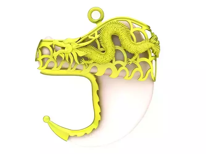 5647 chinese dragon cover tiger teeth nail pendant 