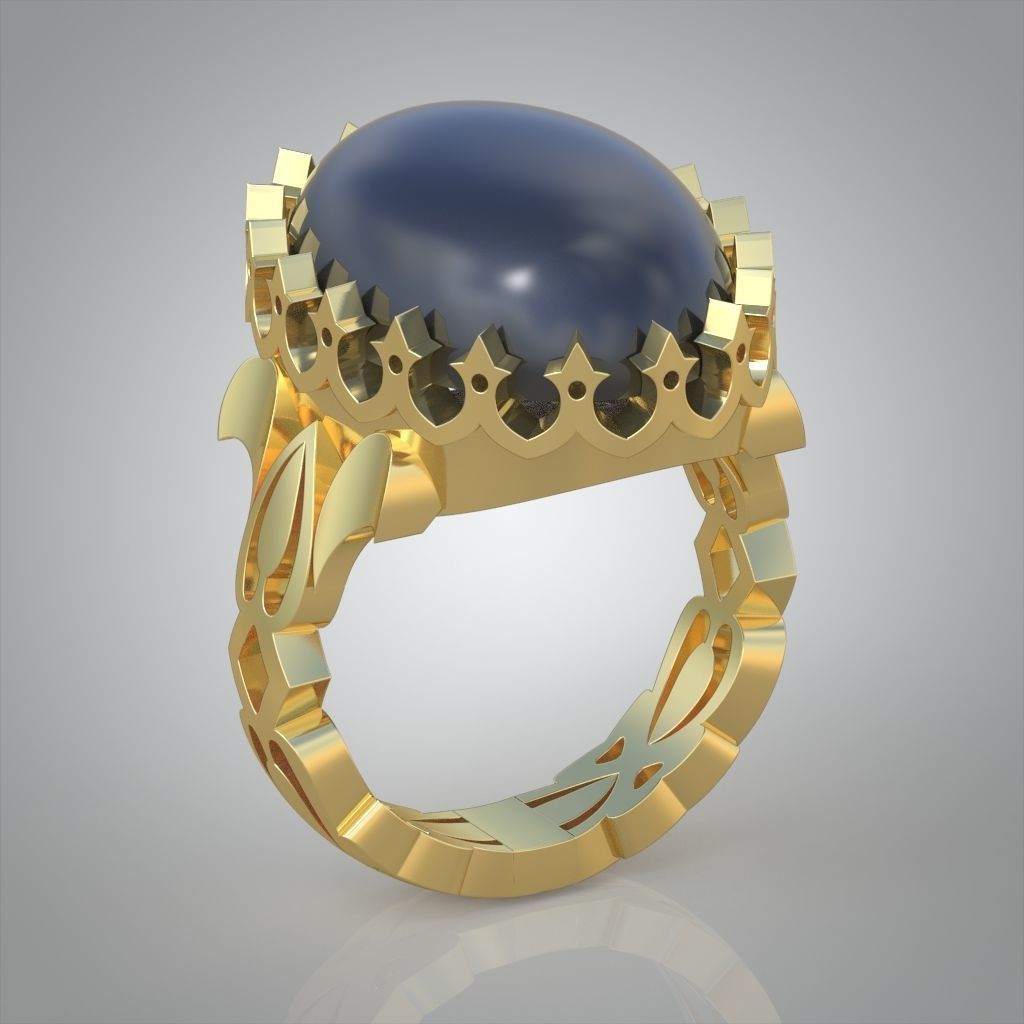 Diamond ring 0474 3D printable model13 3D print model_2