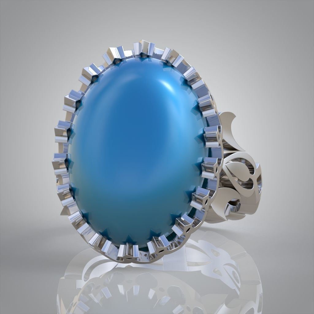 Diamond ring 0474 3D printable model13 3D print model_9