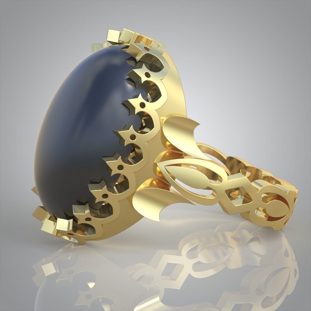 Diamond ring 0474 3D printable model13 3D print model_11