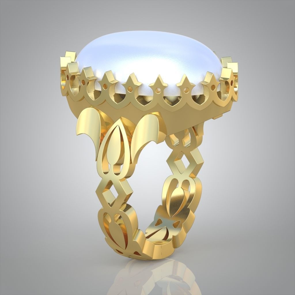 Diamond ring 0474 3D printable model13 3D print model_7