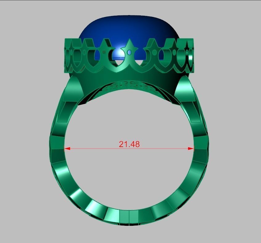 Diamond ring 0474 3D printable model13 3D print model_20