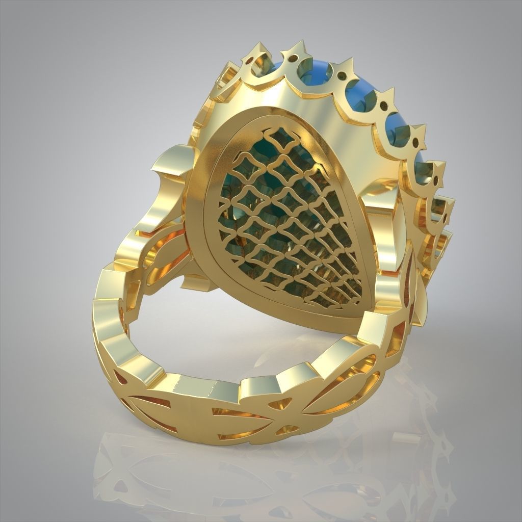 Diamond ring 0474 3D printable model13 3D print model_14