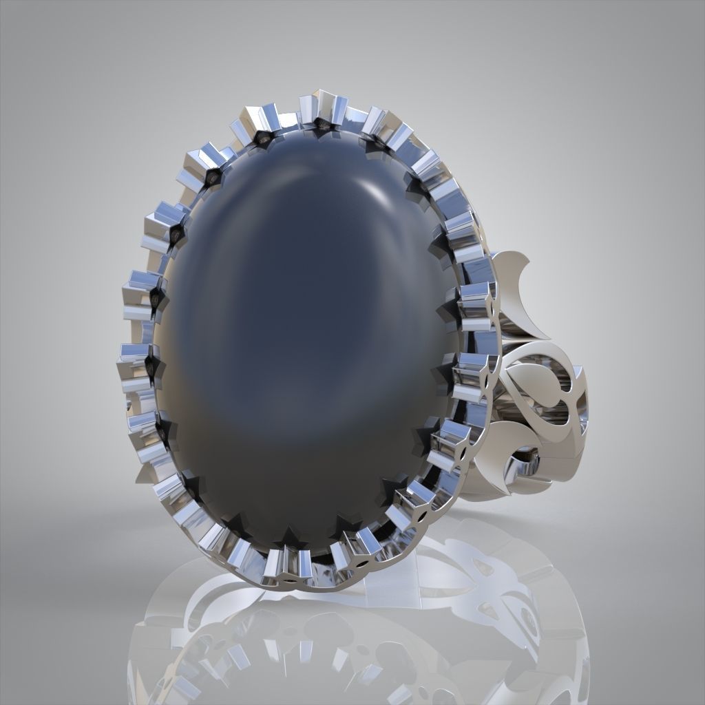 Diamond ring 0474 3D printable model13 3D print model_8