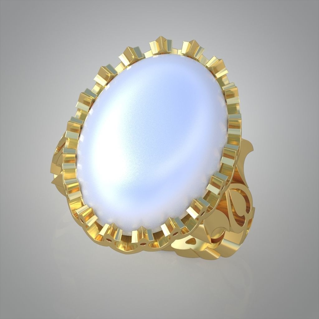 Diamond ring 0474 3D printable model13 3D print model_5