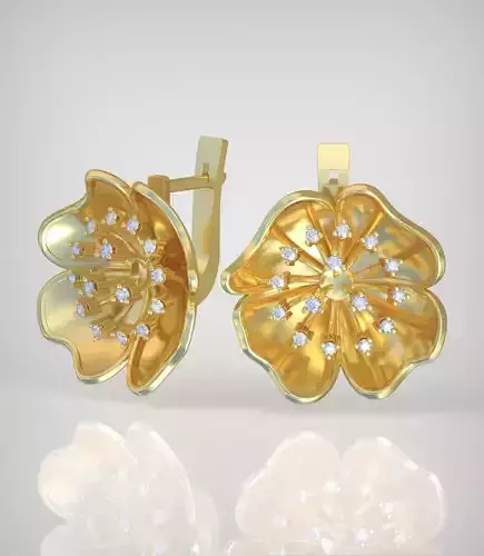 Earring model 0294 3D printable model14