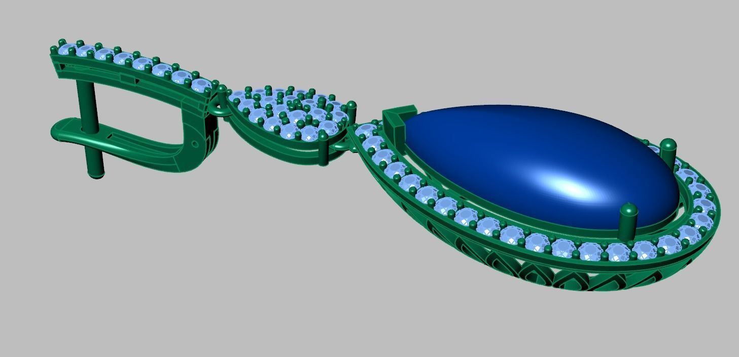 Earring model 0295 3D printable model 3D print model_14