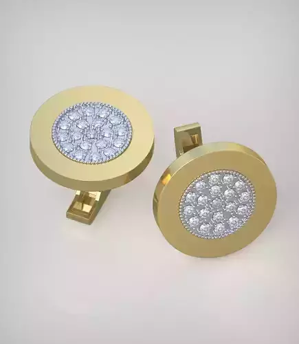 cufflinks model 0301 3D printable model11