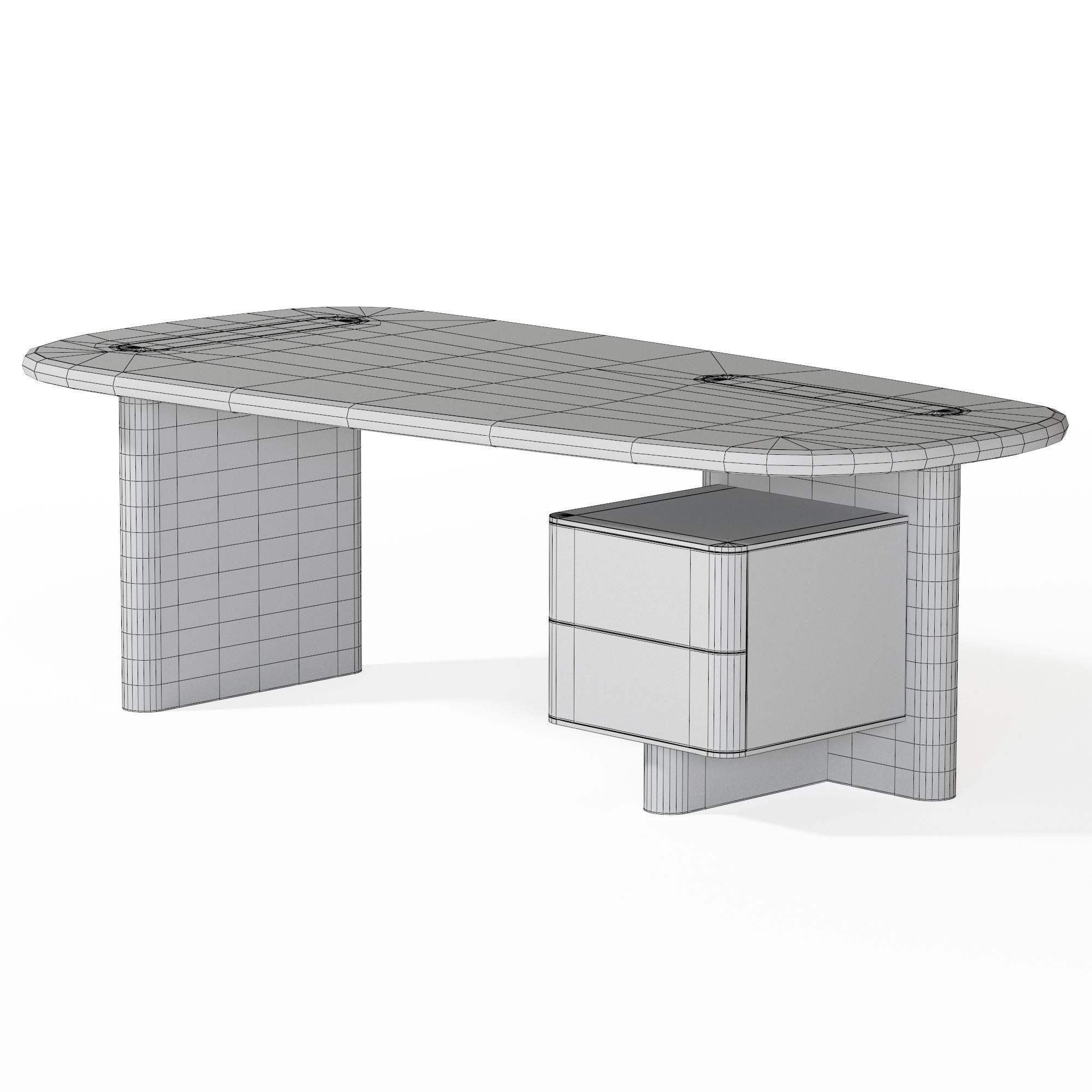 Carpanese Home Linea desk 3D model_7