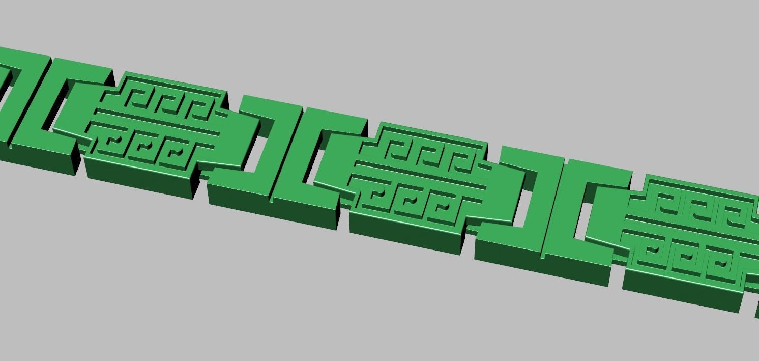 Bracelet model 3D printable model 0037 3D print model_11