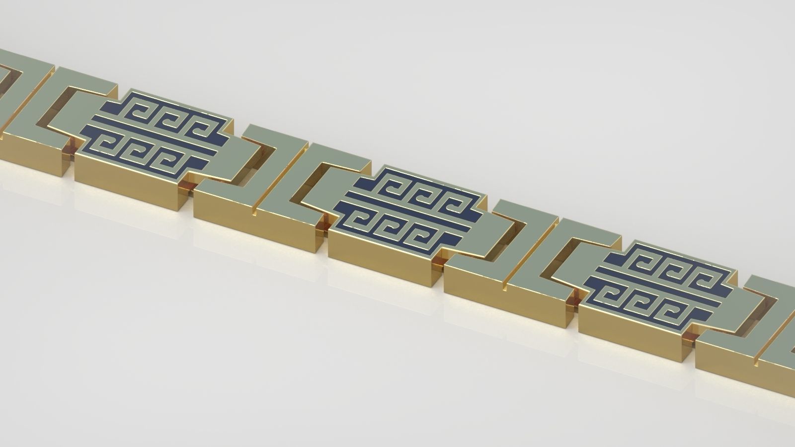 Bracelet model 3D printable model 0037 3D print model_3