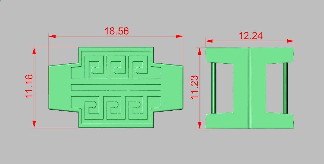 Bracelet model 3D printable model 0037 3D print model_9