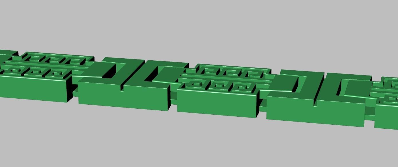 Bracelet model 3D printable model 0037 3D print model_6