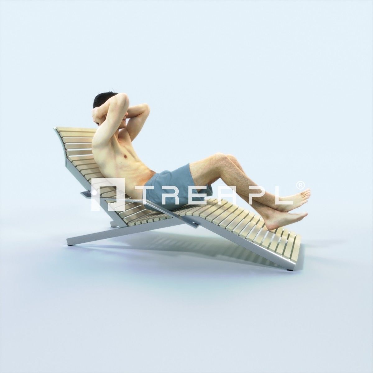 QAG07 4X Sports Beach Running Jogging Man Woman 009 Low-poly 3D model_3