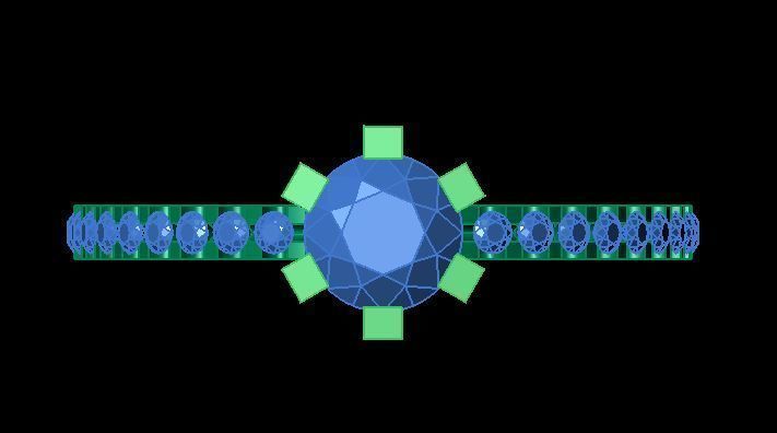 solitaire ring 3D print model_7