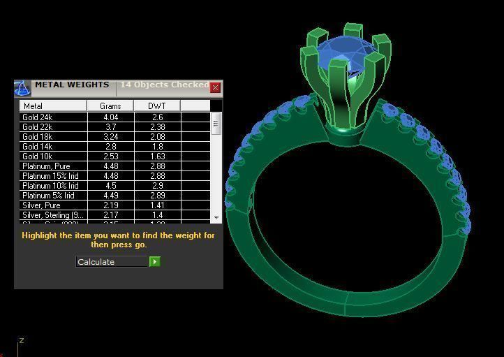 solitaire ring 3D print model_12