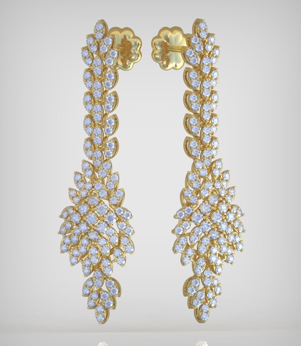 Earring model 0362 3D printable model 3D print model_3