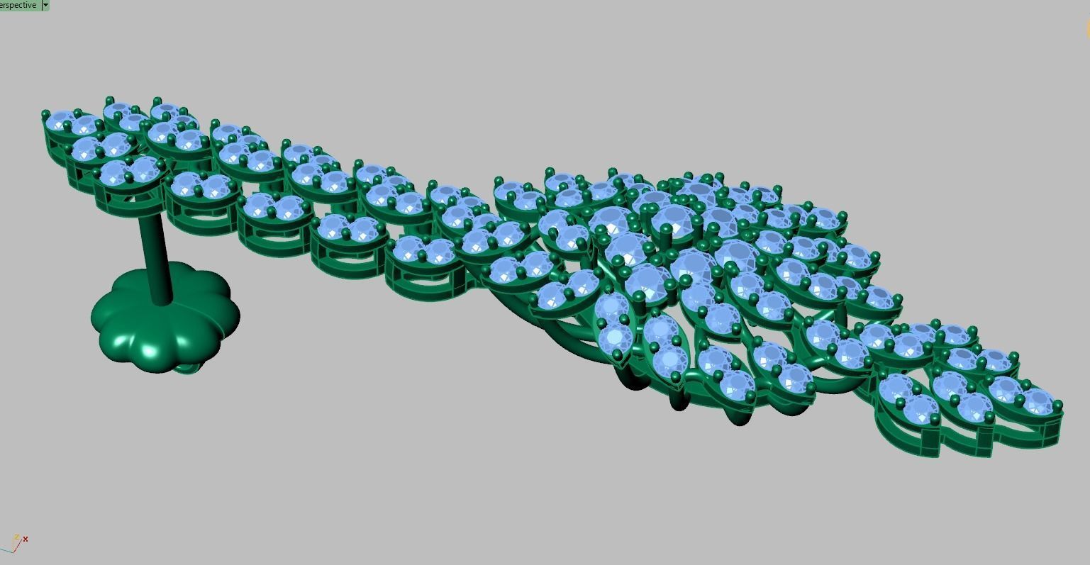 Earring model 0362 3D printable model 3D print model_9