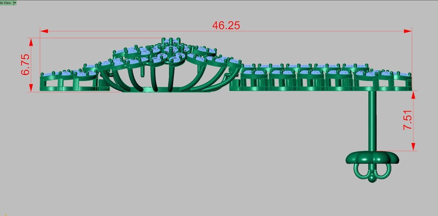 Earring model 0362 3D printable model 3D print model_8