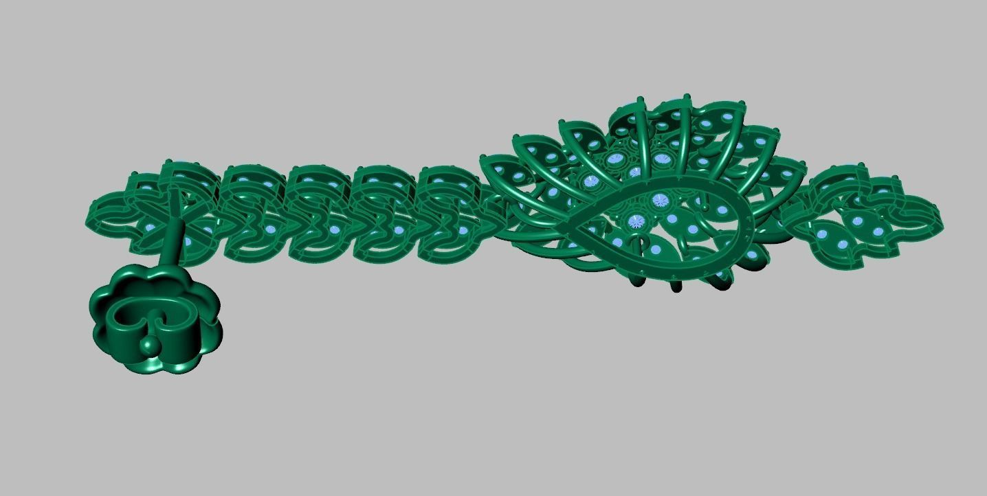 Earring model 0362 3D printable model 3D print model_10