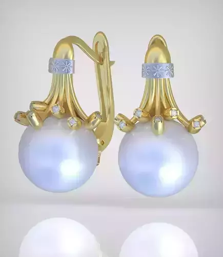 Earring model 0363 3D printable model10 3D print model