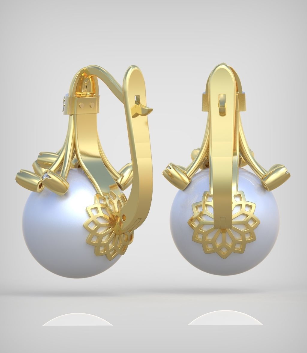Earring model 0363 3D printable model10 3D print model_7