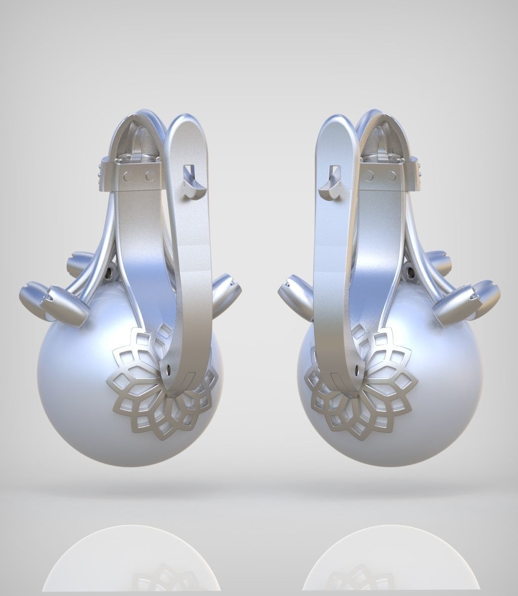 Earring model 0363 3D printable model10 3D print model_9