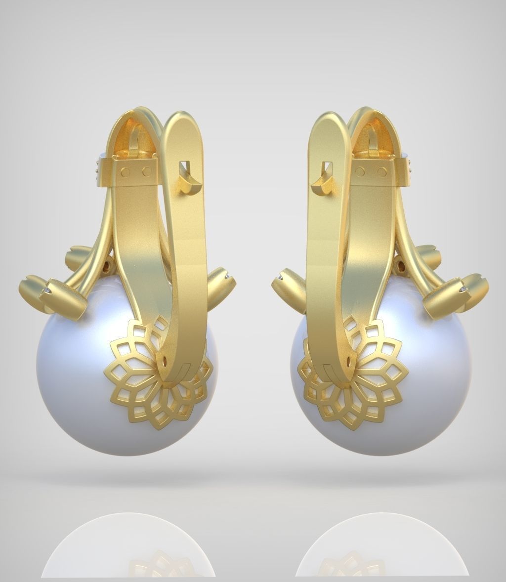Earring model 0363 3D printable model10 3D print model_8